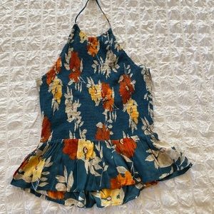 Juniors floral halter